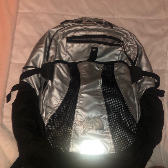 North face silver backpack - Picture 2 of 2